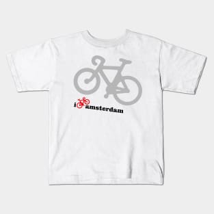 I Bike Amsterdam Kids T-Shirt